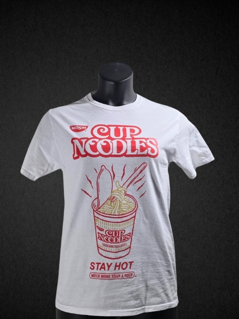 ISSI Cup Noodles Graphic Tee - White with Red & Yellow Print